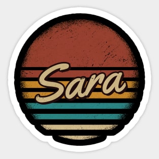 Sara Vintage Text Sticker